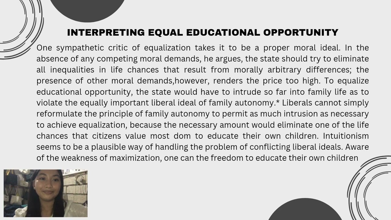 Educational Adequacy & Equality - Interpreting Equal Education Opportunity (Amy Gutmann)