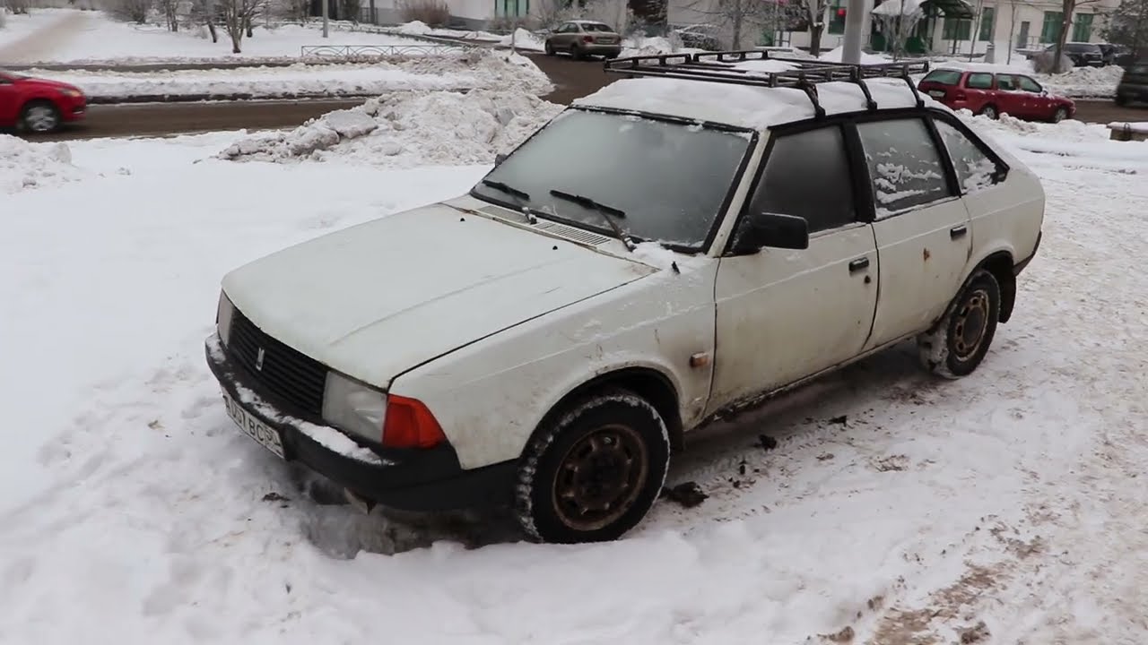 Москвич- 2141 (белый) не этой зимой.