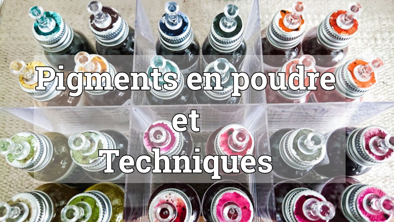 Quelques techniques avec pigment en poudre - paperartsy infusions (adulte)