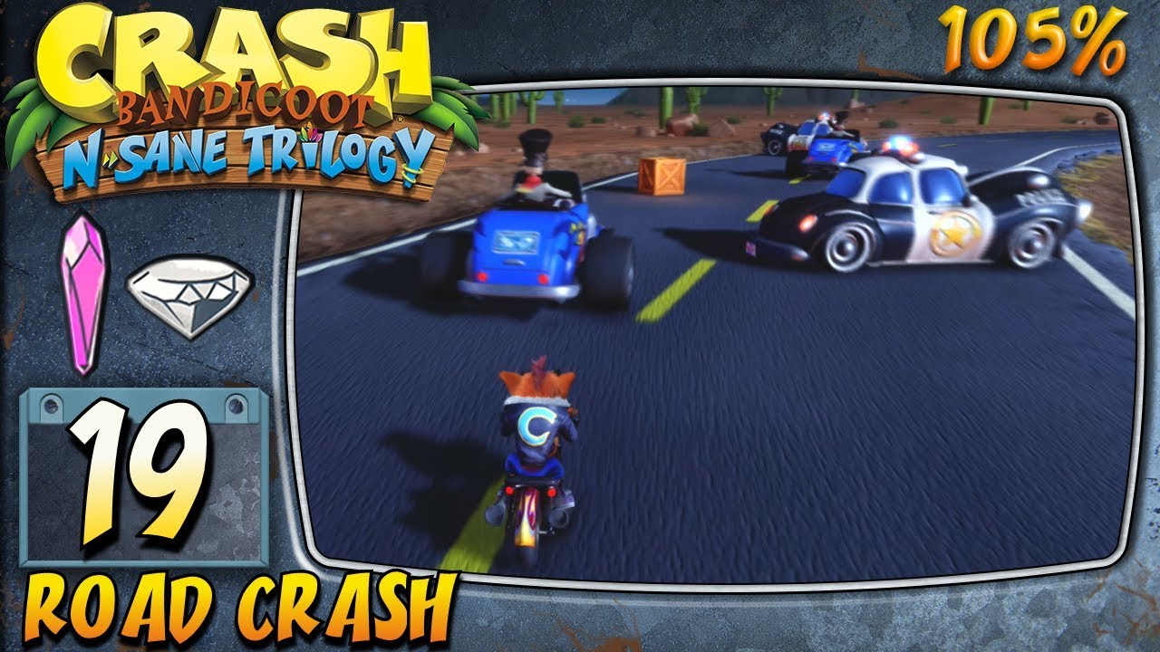 Crash Bandicoot 3 : N. Sane Trilogy (ITA)-19- Road Crash [105%]