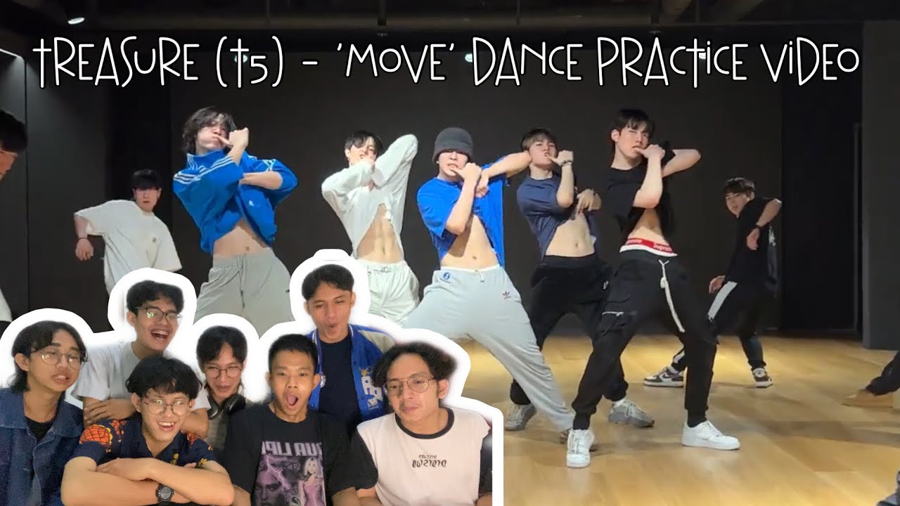 TREASURE (트레저) T5 - MOVE DANCE PRACTICE REACTION By TIMELINE ! (Indonesia)