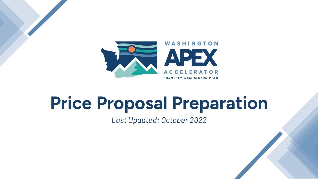 Price Proposal Preparation
