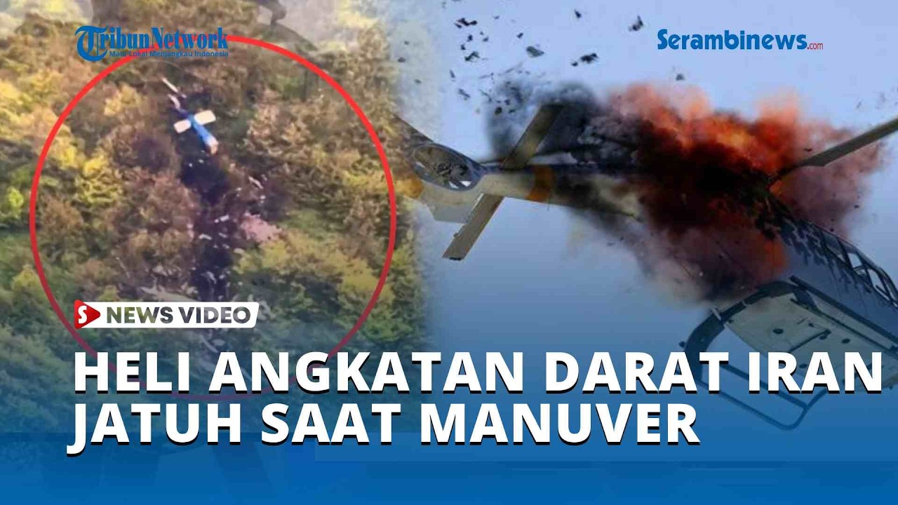 Helikopter Angkatan Darat Iran Jatuh Saat Manuver! Ketegangan dengan AS Memanas