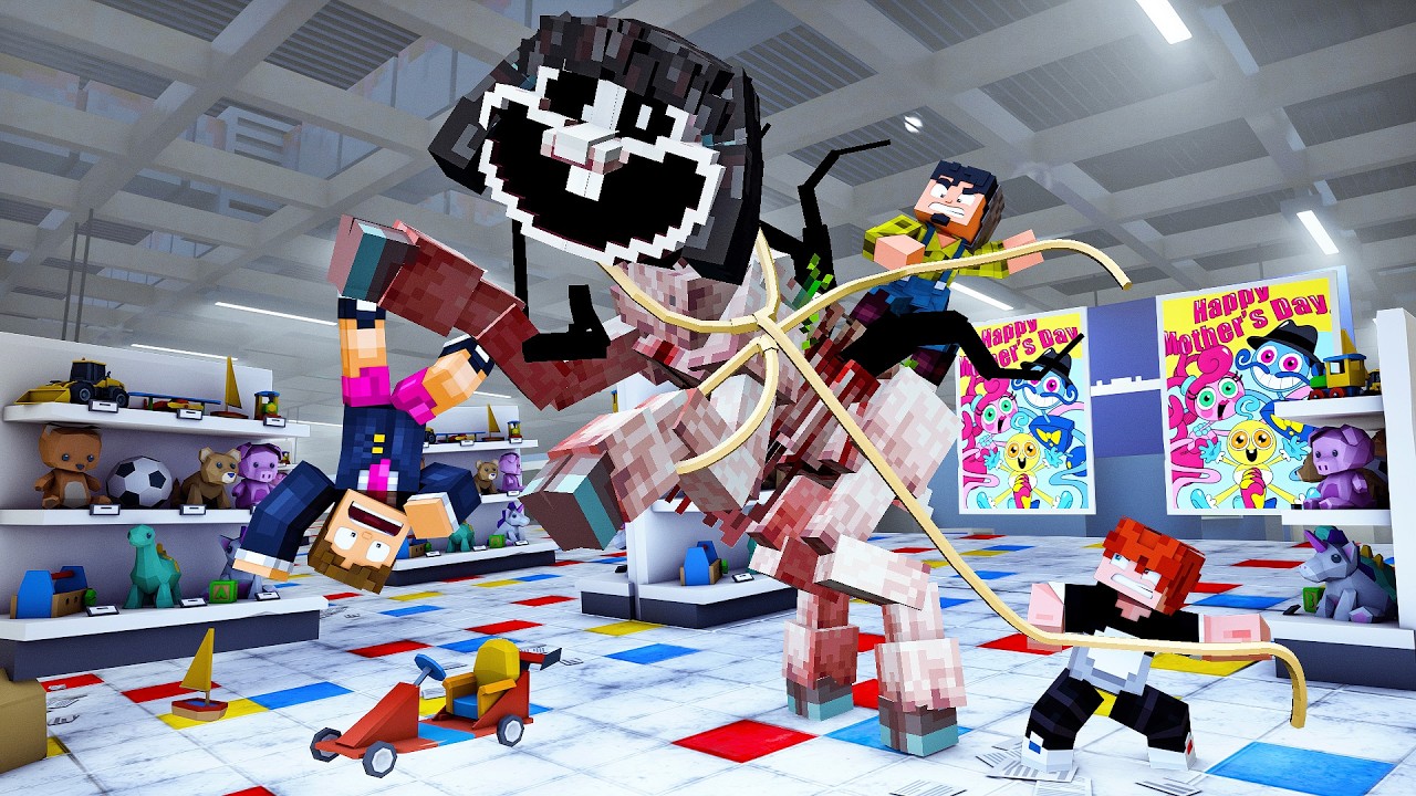 BABA CHOPS SMILING CRITTERS NO MINECRAFT !! ( POOPY PLAYTIME )