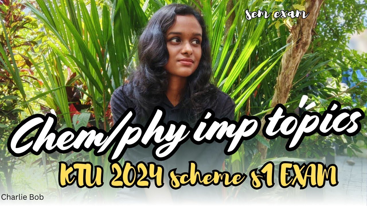 ഇതെല്ലാം പഠിച്ചാൽ നാളെ ജയിക്കാം💯|Btech chemistry/physics important questions for exam|Charlie Bob