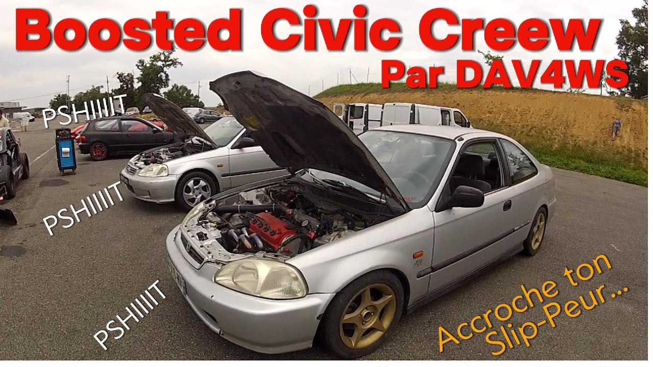 Sortie Civic EJ9 Turbo fiabilisé en Furie Circuit Pau Arnos DAV4WS Honda Sleeper