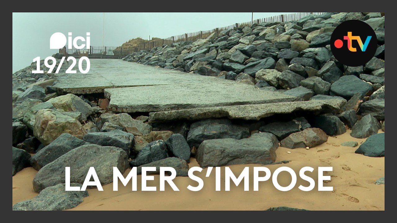 La dune grapillée par la mer en Vendée