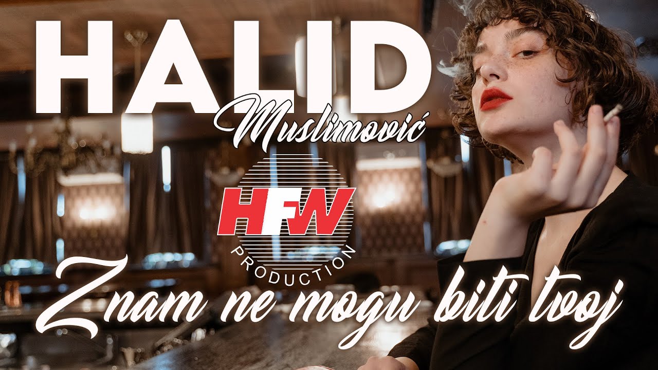 Halid Muslimović - Znam ne mogu biti tvoj ( Official lyric video ) 4K
