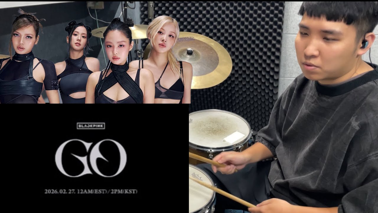 BLACKPINK &ndash; GO | Drum Cover with Animated Sheet Music (Free Drum Score)