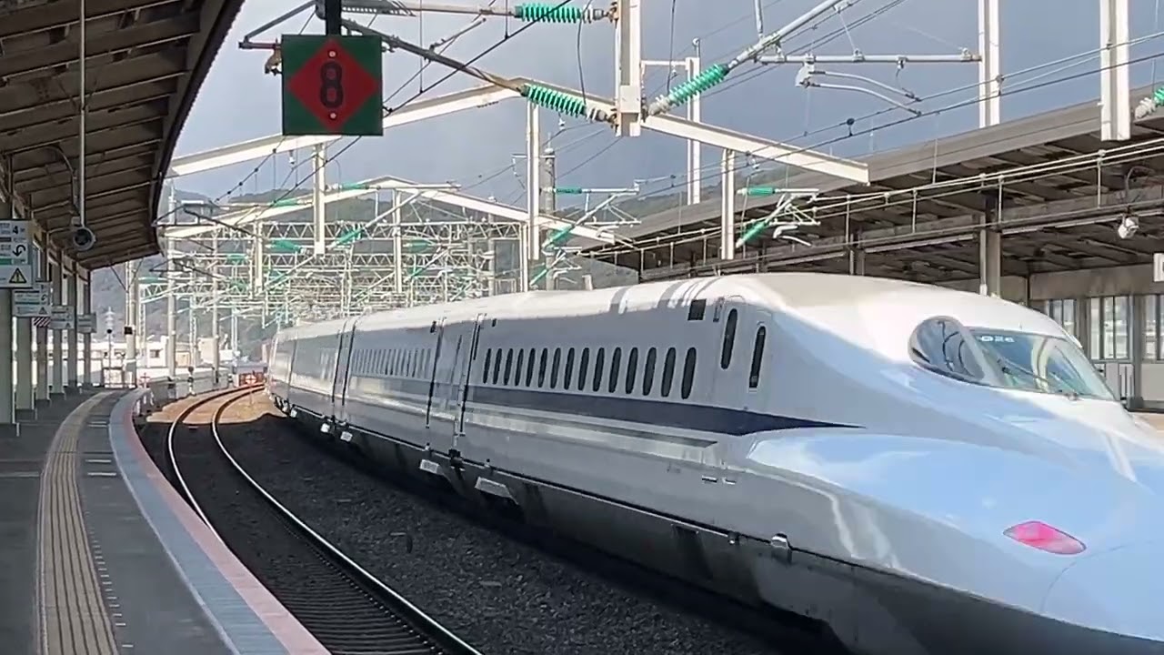 山陽新幹線 徳山駅・新山口駅4K素材 20260111
