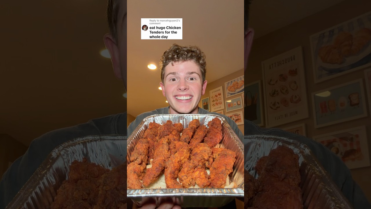 Jedz NAJWIĘKSZE paski kurczaka na świecie przez cały dzień!