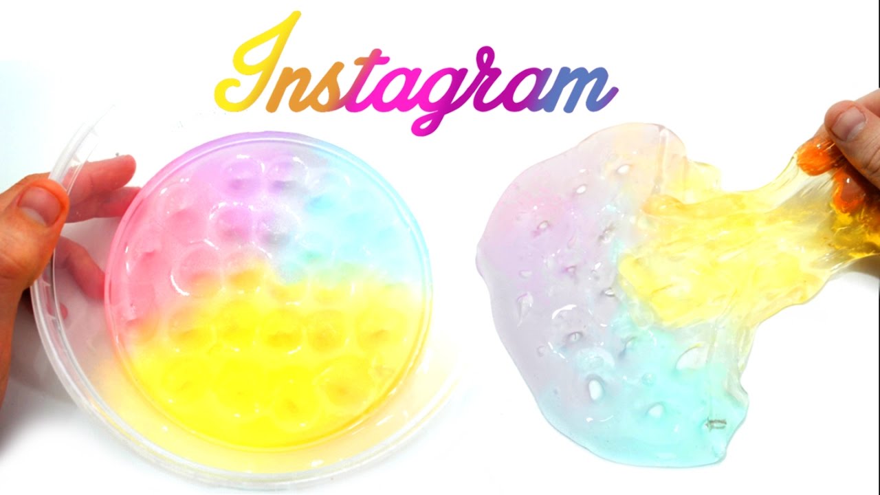 Recette du slime multicolore Instagram - Le rainbow slime