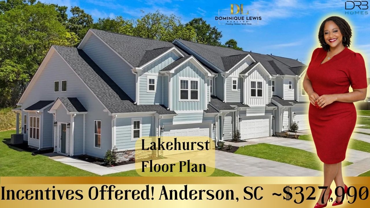 Таунхаусы DRB в жилом комплексе Village at Midway Lakehurst | Андерсон, Южная Каролина