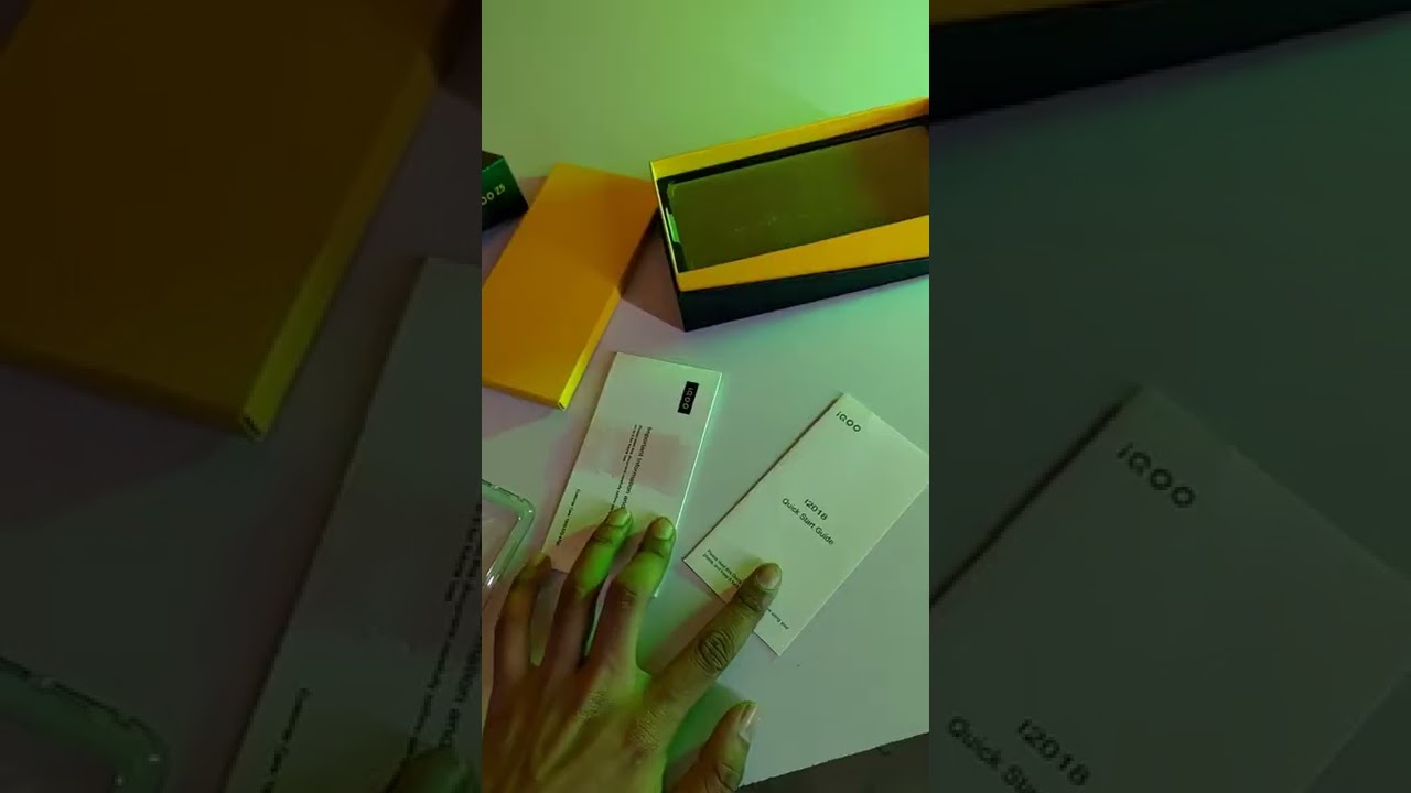 Unboxing Vivo IQOO Z5 with triplet camera setup and 16MP front camera amazing look #shorts #short