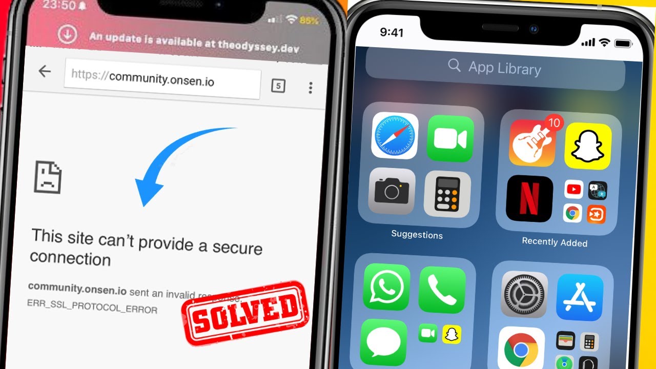 this site can't provide a secure connection on iPhone | iOS 15 Fixed