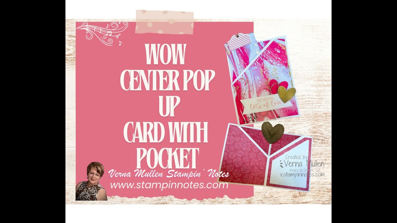 Stunning Center Pop Up Card With Pocket