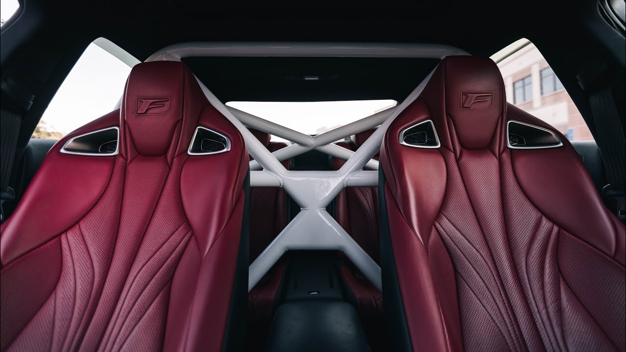 Lexus ISF with red GSF Seats