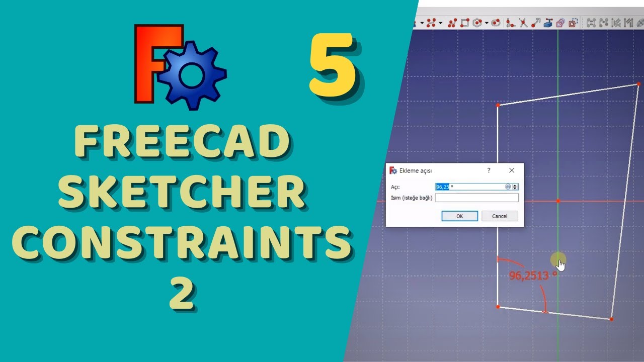 FreeCAD - Sketcher Constraints (Sınırlayıcılar) -2