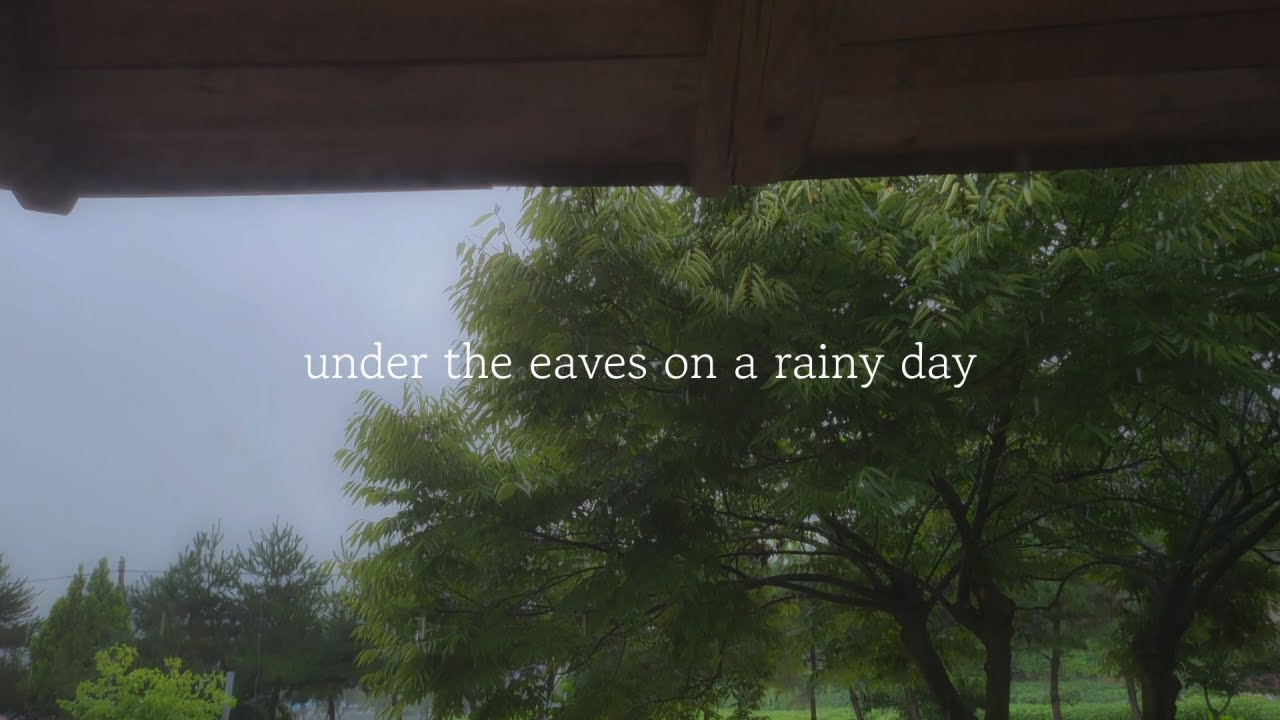 under the eaves on a rainy day ┃ 10 hours of rain sounds ┃ sleeping, focus, and peace