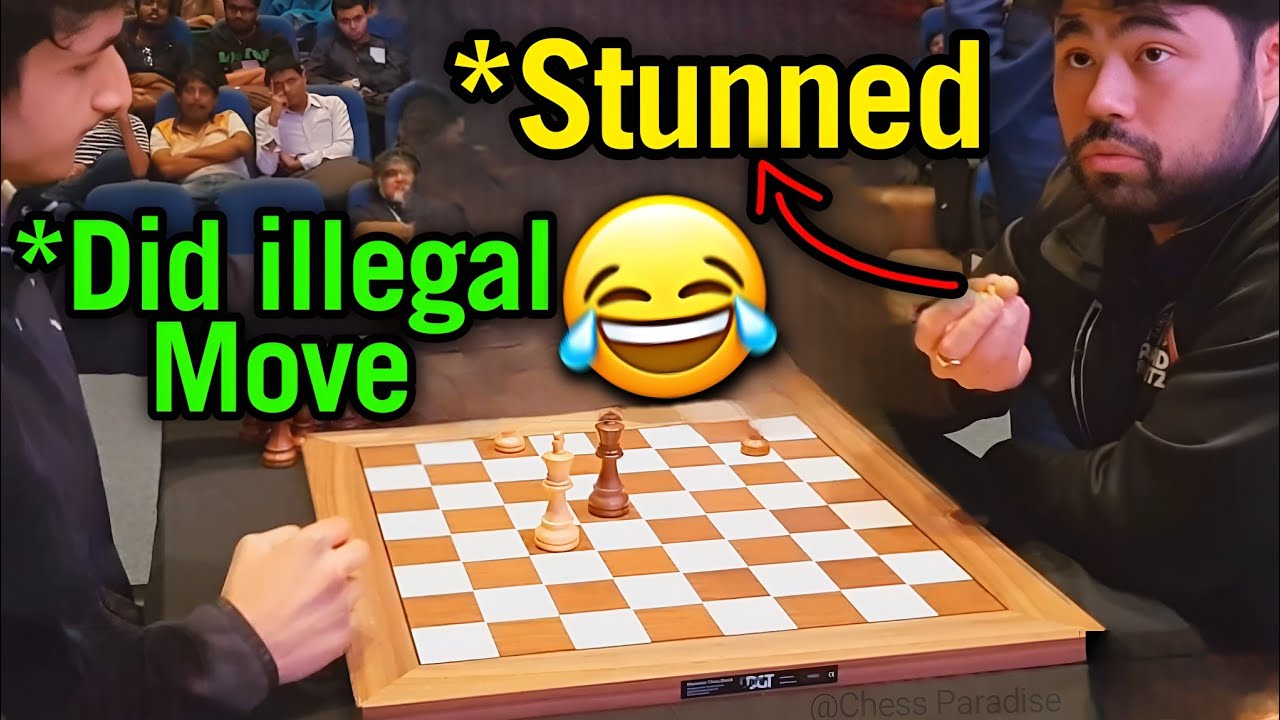 Hikaru Stunned By an illegal Move! 😂