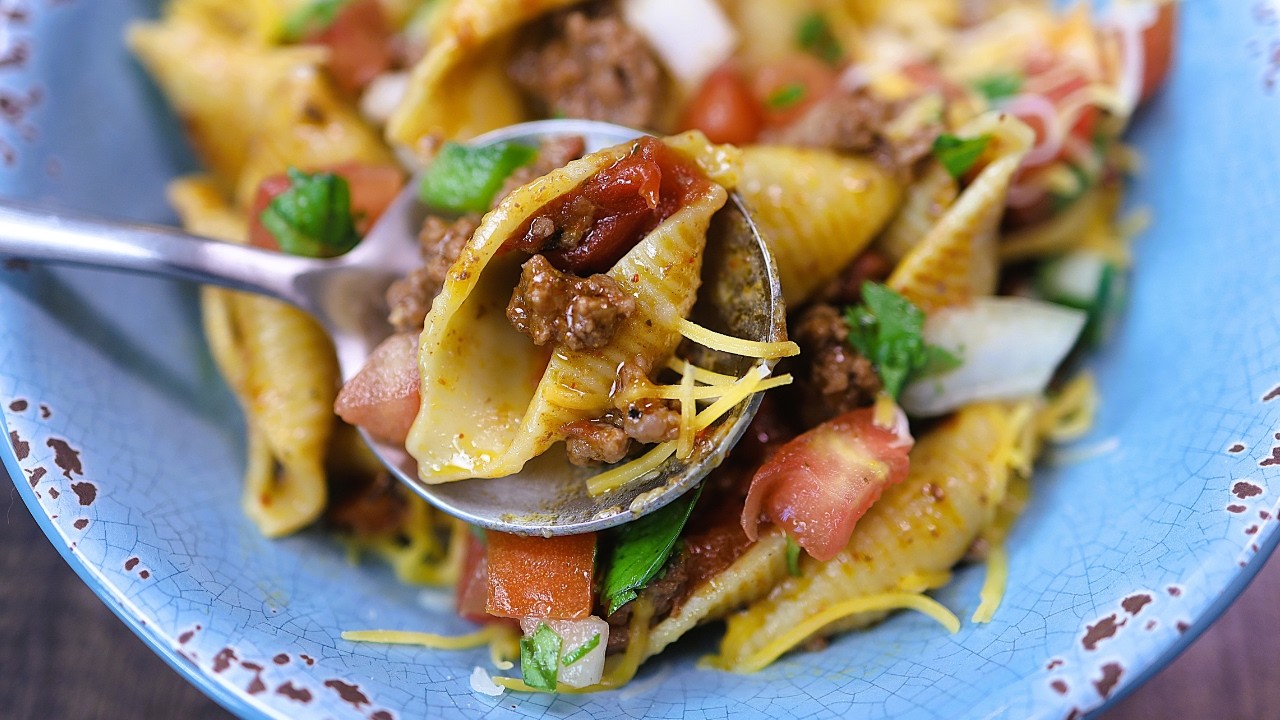 Instant Pot Taco Pasta | 5 Ingredient Recipe