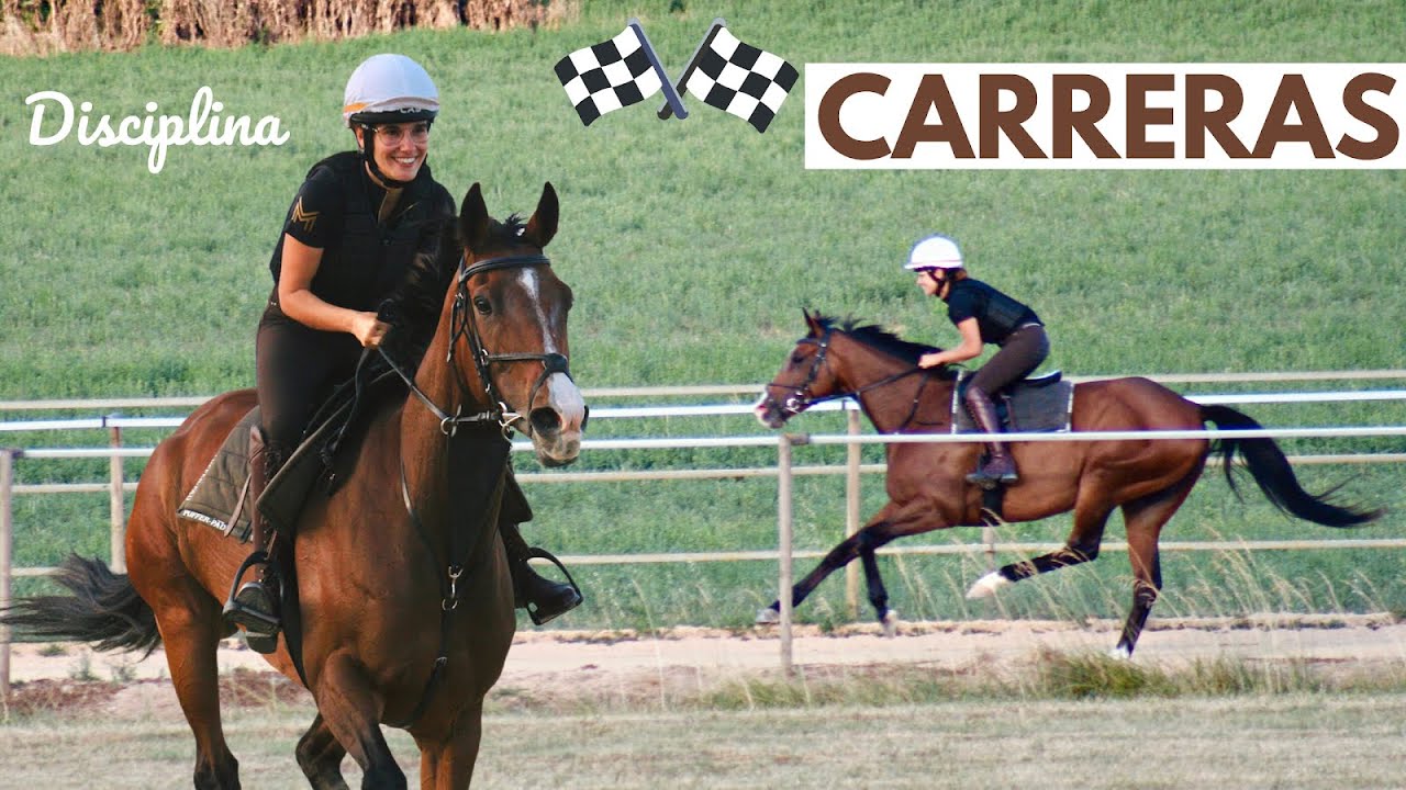 Monto un caballo de carreras 🏇😱💥- DISCIPLINA