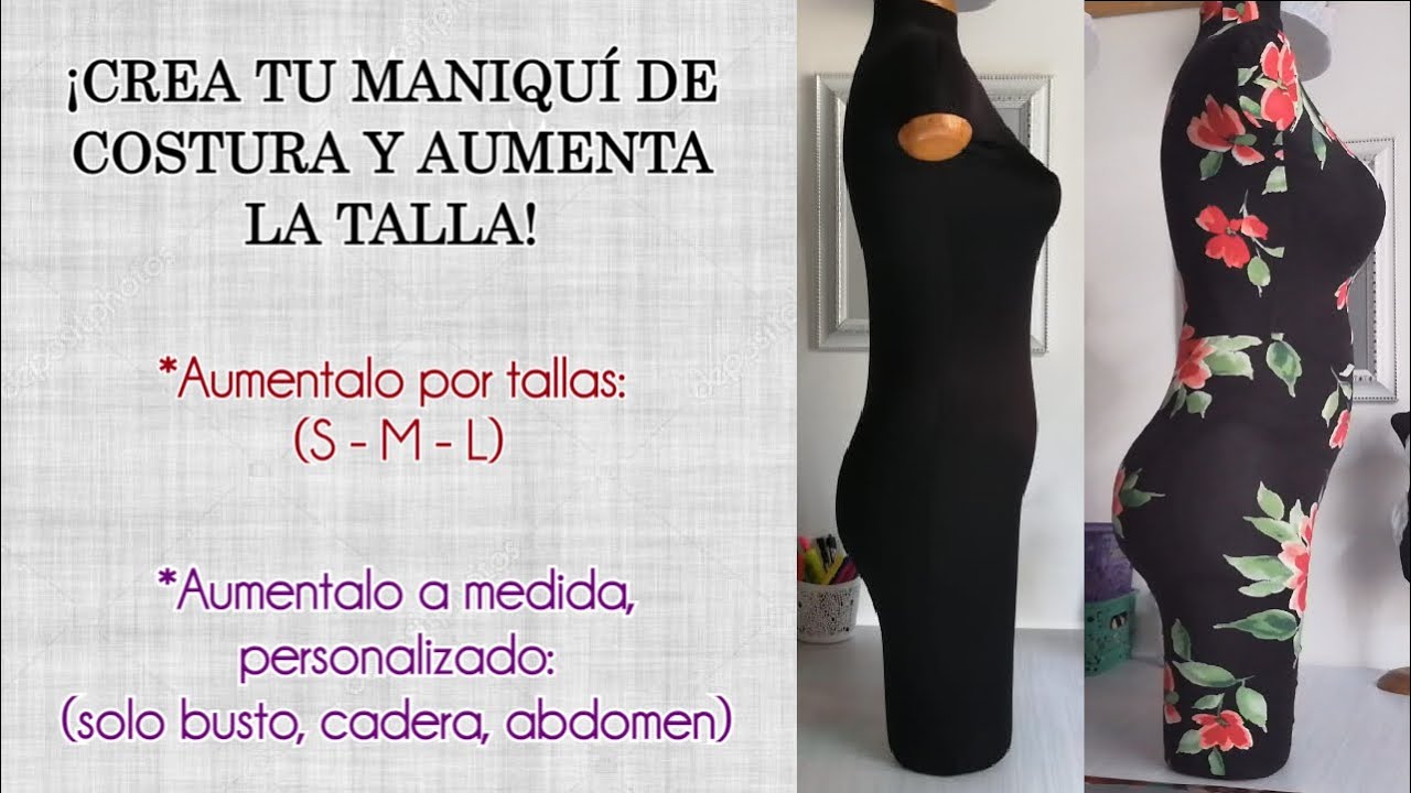 NUEVO CURSO || CREA TU MANIQUÍ DE COSTURA, AUMENTA TALLA CON LA MISMA TECNICA || (Tallas y a Medida)