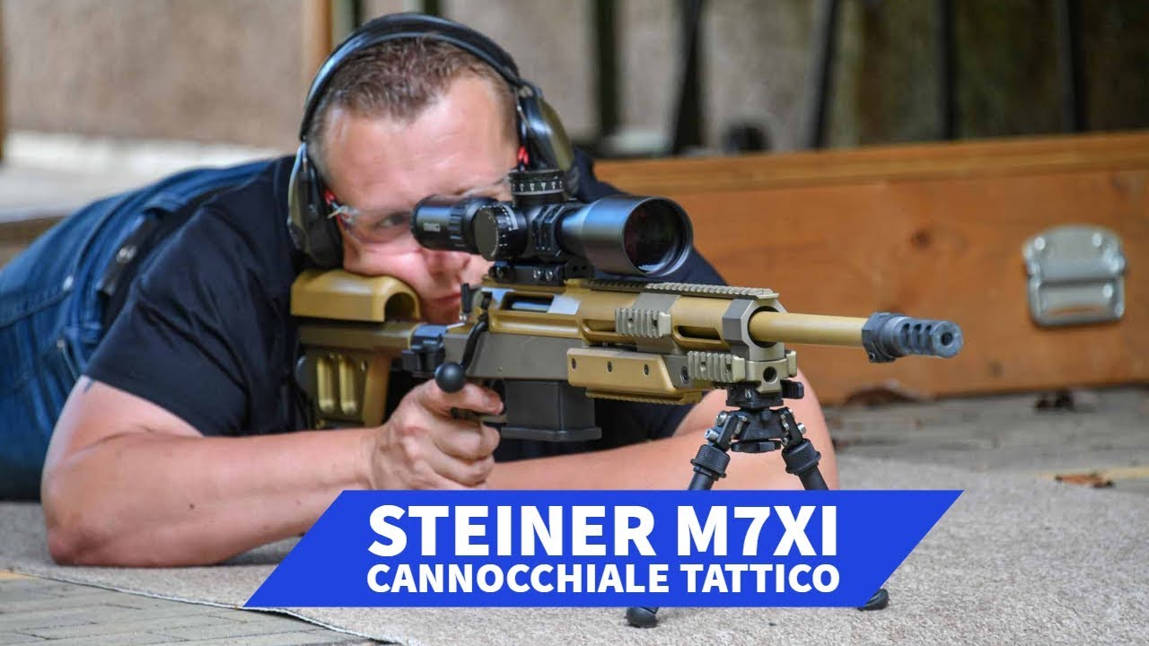 Cannocchiale tattico Steiner M7Xi montato su Haenel RS 8. Prova di tiro in poligono