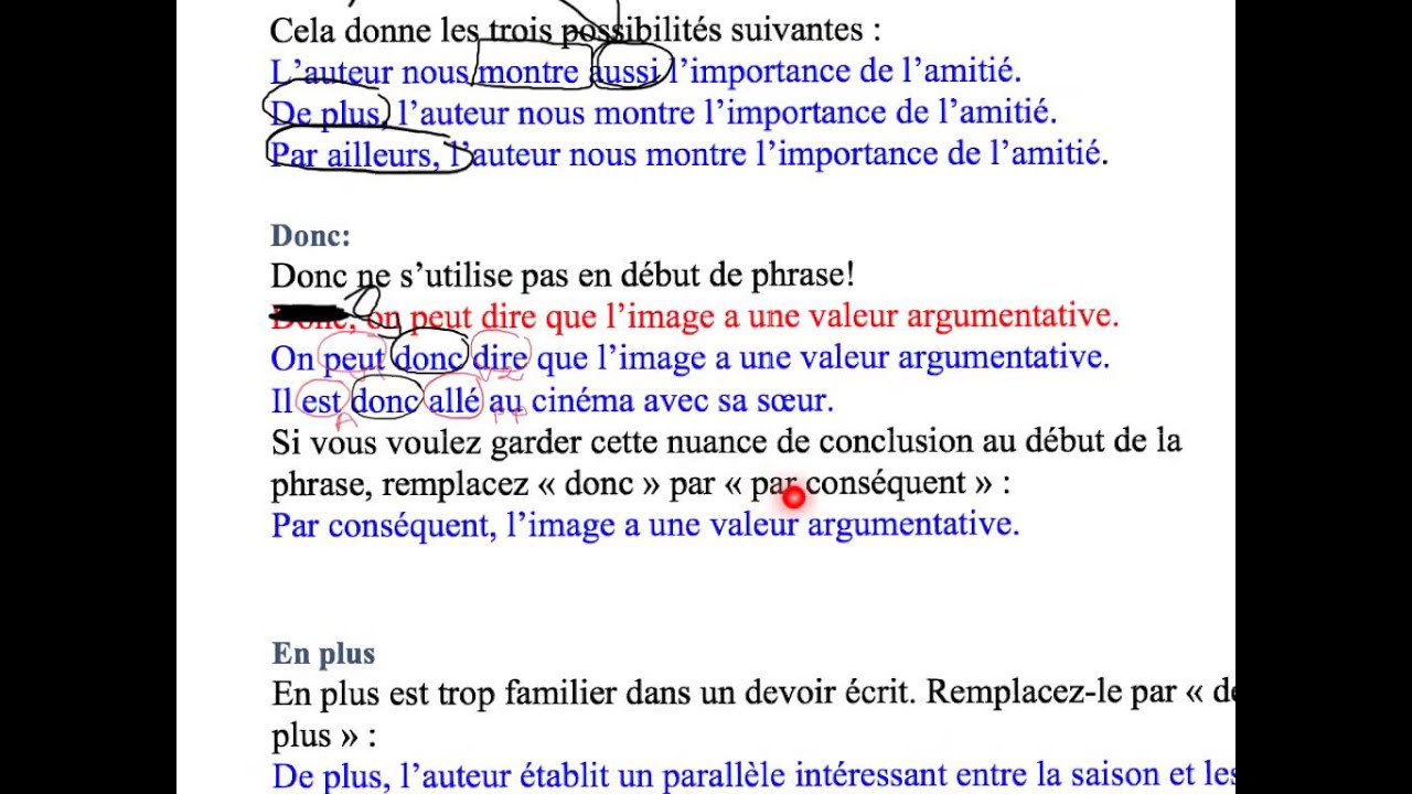 Fautes sur les connecteurs logiques - FLE - Grammaire pour les anglophones