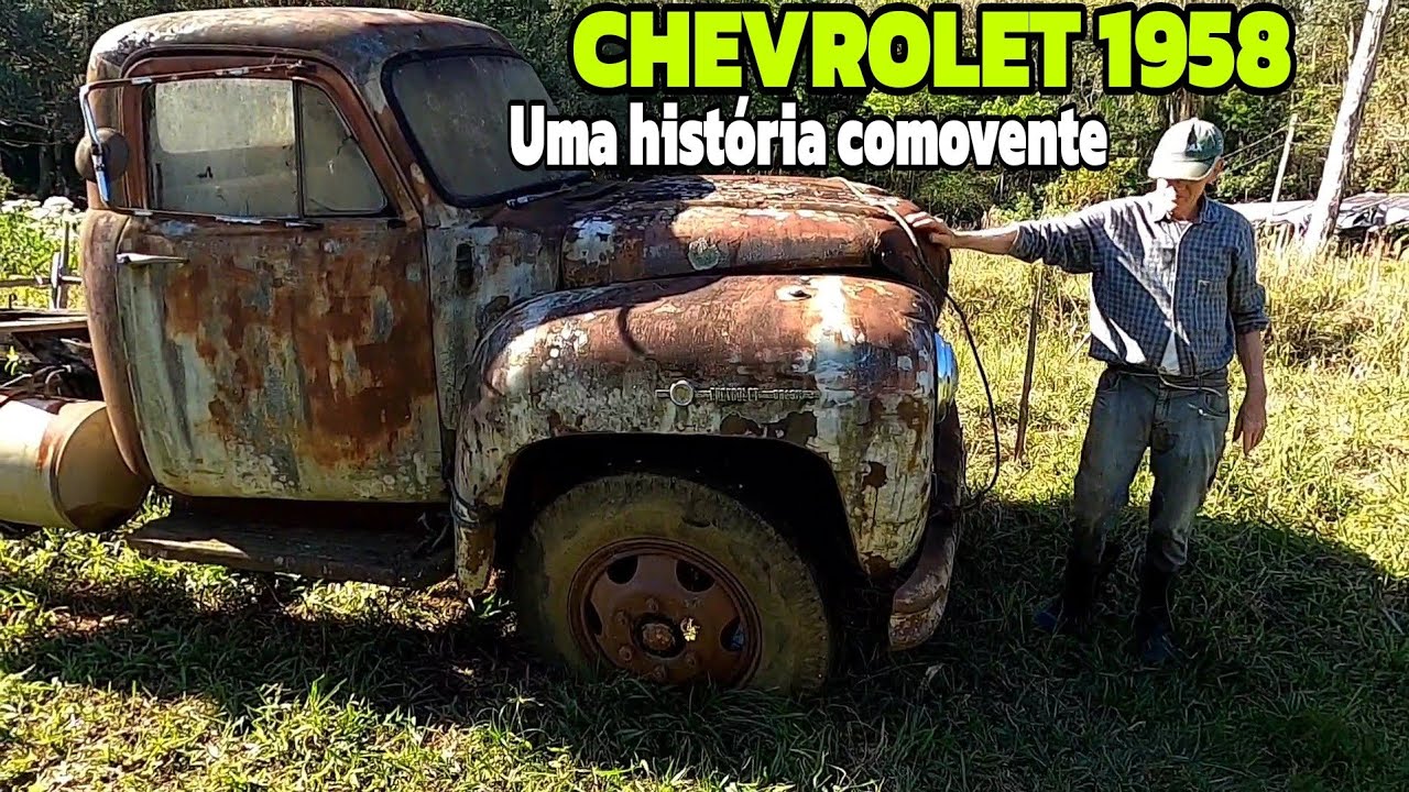 COMO ESTÁ HOJE O CAMINHÃO CHEVROLET 1958 DO SEU BELMONTE