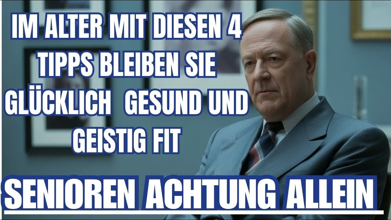 Senioren, ACHTUNG: Allein im Alter? Mit diesen 4 Tipps bleiben Sie gl&uuml;cklich