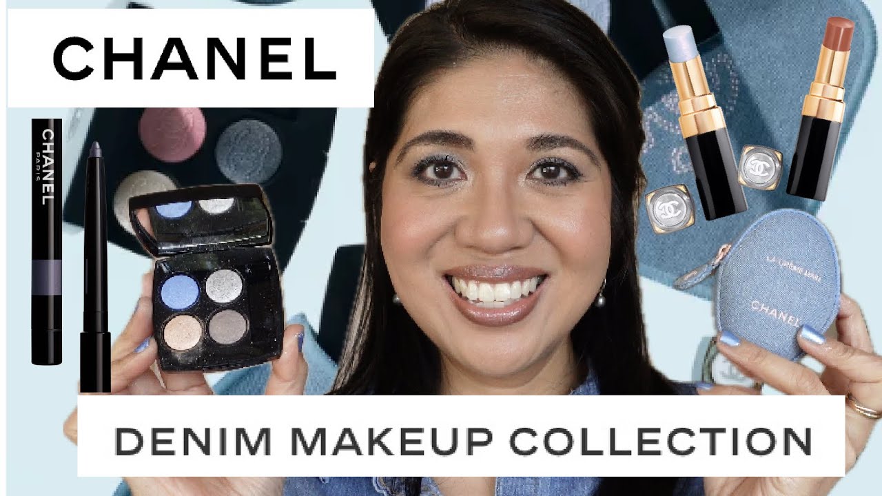 CHANEL DENIM COLLECTION | I LOVE IT! Rouge Coco Flash, Coco Jean, La Creme & Bleu Twill eyeliner 4k