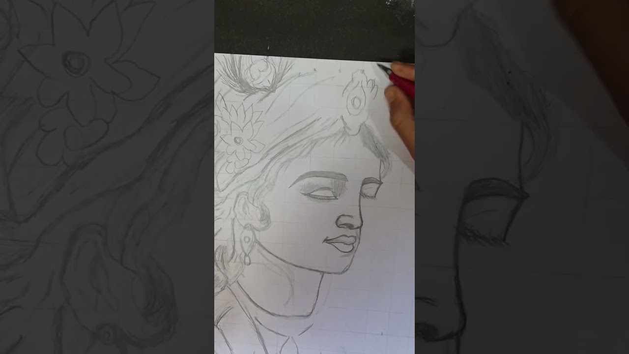 Radha Krishna ji Holi Spacial Drawing ✨❤️💓 #art #drawing #childrensart