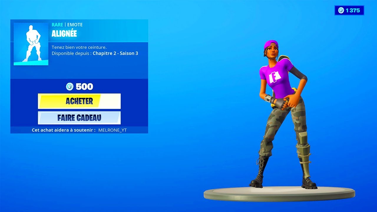 FORTNITE: NEW EMOTE - ALIGN&Eacute;E (Nouvelle Danse)