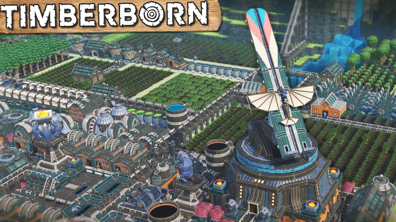 24 Hour Challenge - Build a WONDER in Timberborn Update 6!