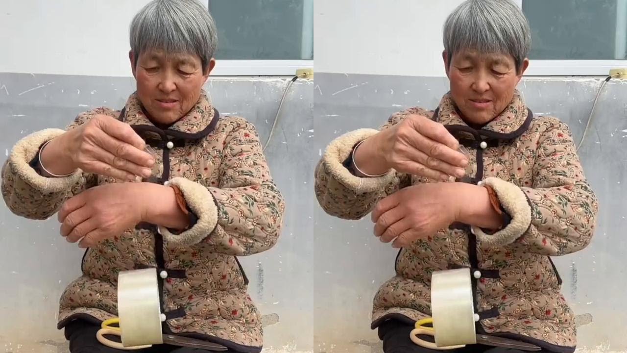 胶带的妙用#亓姐爱搞笑搞笑农村剧情#幽默#乡村
