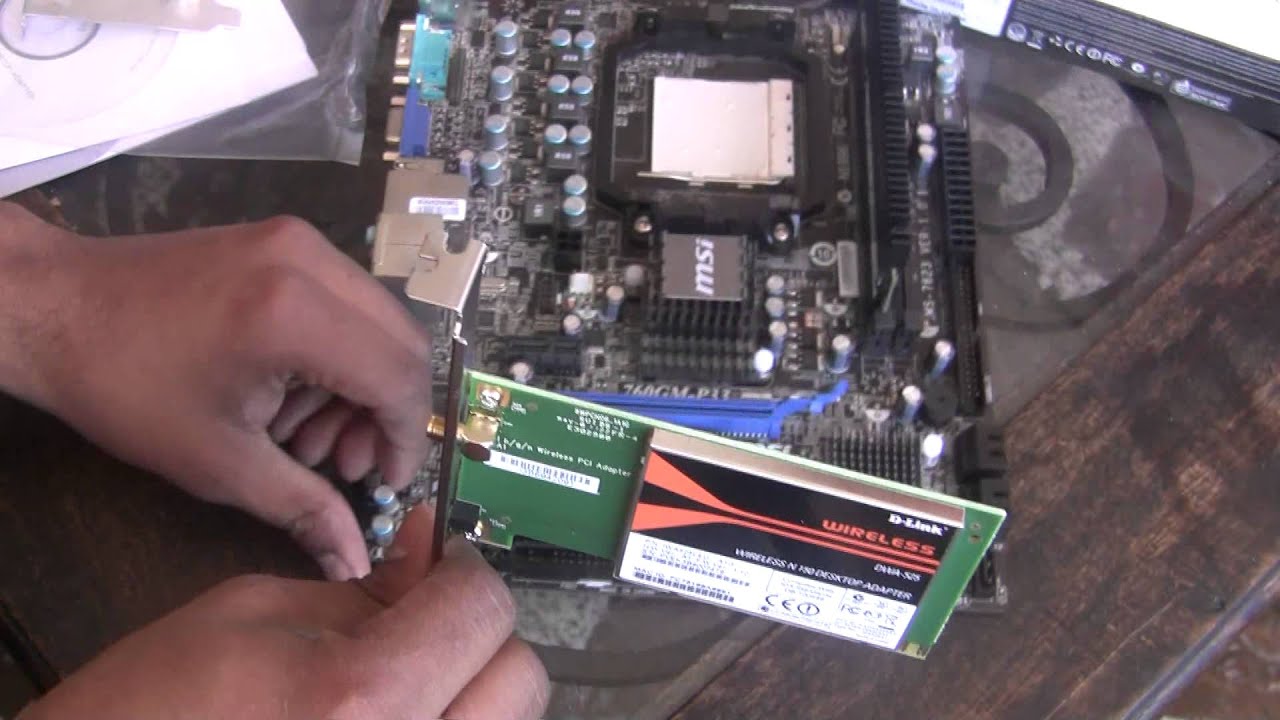 Tarjeta de Red Inalambrica D-Link DWA 525 Interfaz PCI Unboxing e Instalación