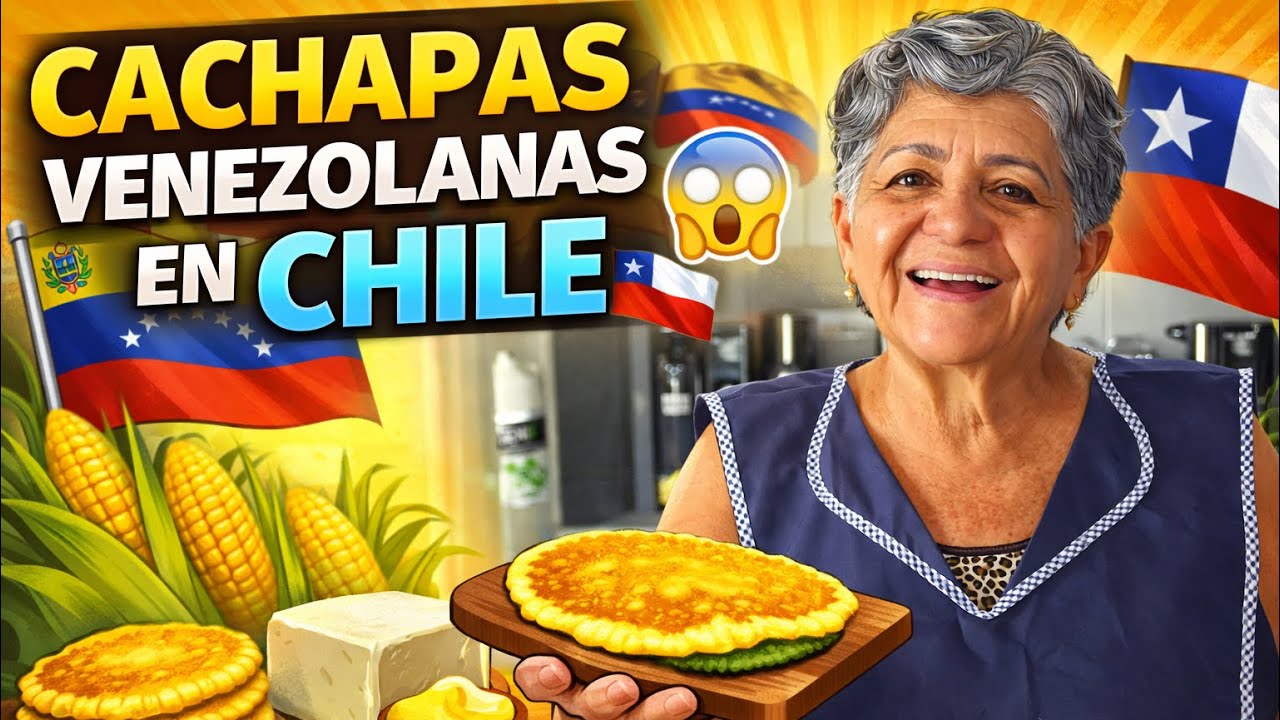 🥞 CACHAPAS VENEZOLANAS EN CHILE 🇻🇪🇨🇱 Receta tradicional.