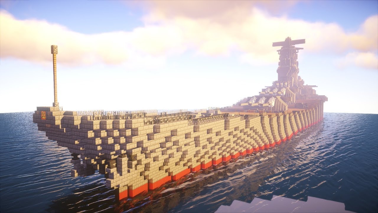 【Minecraft軍事部】戦艦大和を作ってみた