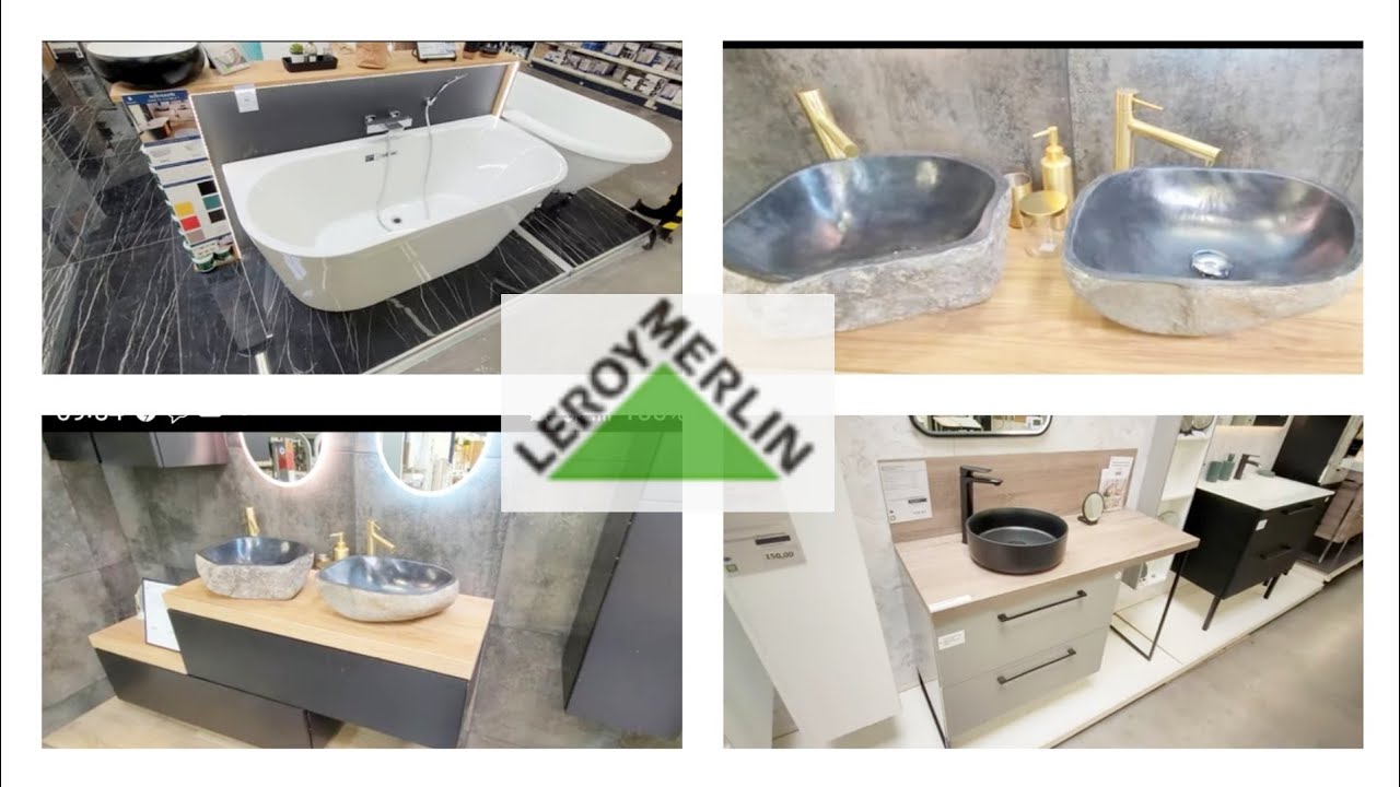 LEROYMERLIN🔥MEUBLE SALLE DE BAIN & BAIGNOIRE ÎLOT 01.08.22 #leroymerlin #salledebain #baignoire