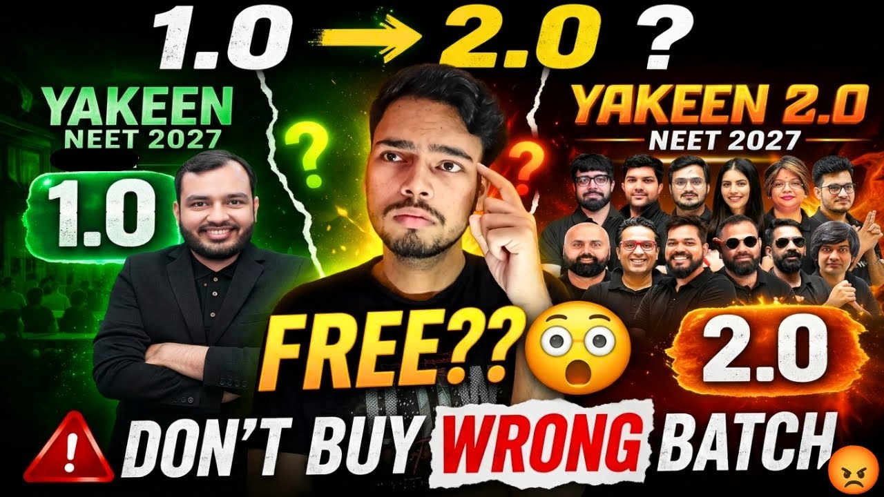 Will Yakeen 1.0 Students Get 2.0 FREE? Truth Revealed 💔 Yakeen 2027 Walo Ko Yakeen 2.0 Milega Ya Nhi