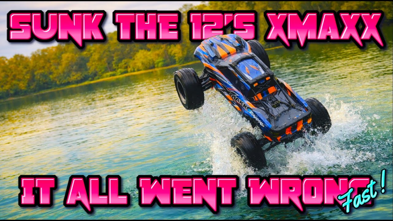 12s Xmaxx тонут в реке. Вау!