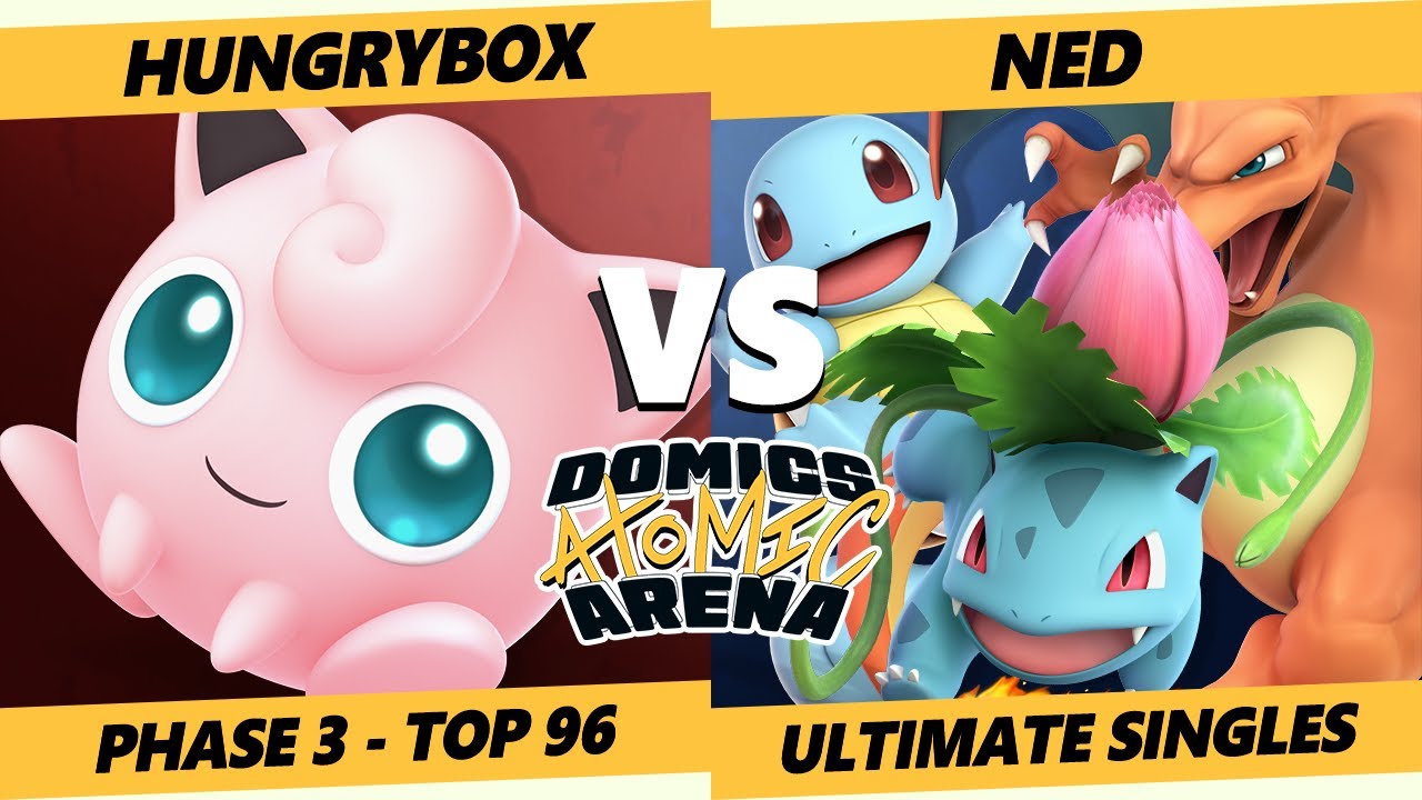 Domics Atomic Arena SSBU - TL | Hungrybox (Jigglypuff) Vs. Ned (Pokemon Trainer) Ultimate Top 96