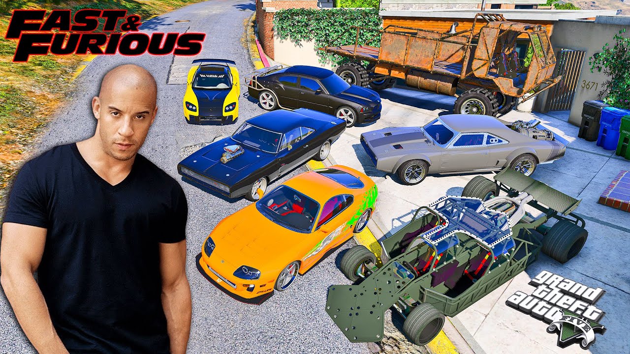 Stealing Fast and Furious Heist Cars with Franklin!