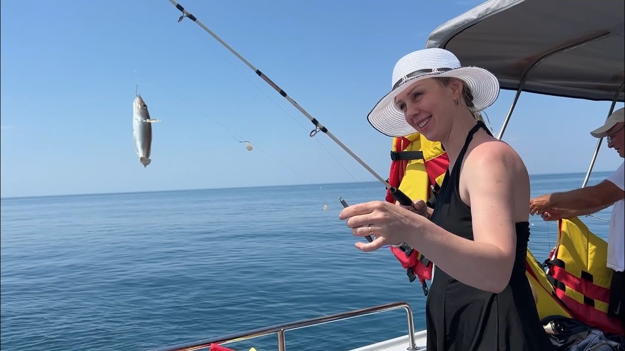 Лов на Чёрном море в России: поймали, пожарили, съели — семейная рыбалка! / Шашу и доброе пожелание