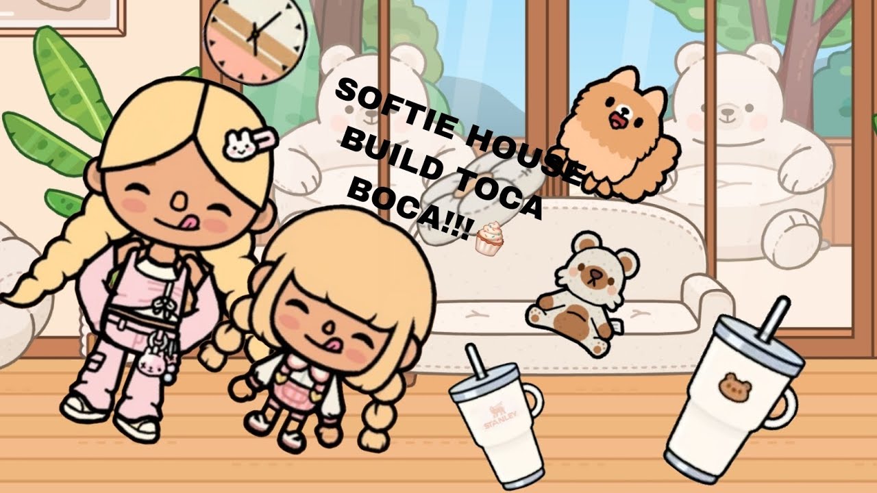 TOCA BOCA SOFTIE  HOUSE BUILD AND DECORATE!!!🧁