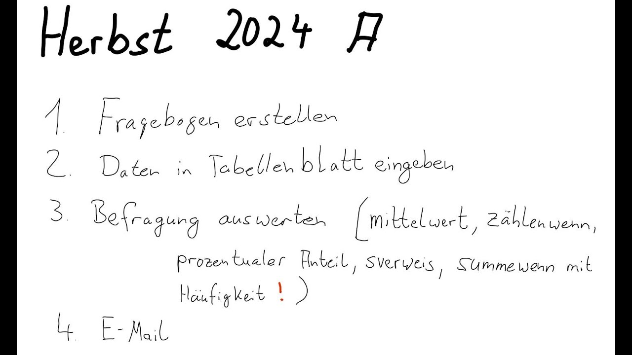 AP1 KBM Herbst 2024 Aufgabe 1 (Fragebogen) (Teil 1)