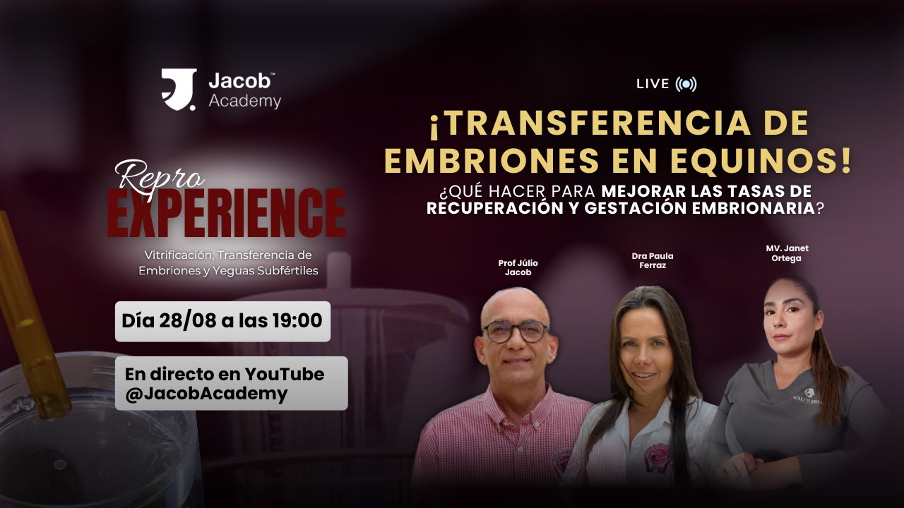 ¡Transferencia de embriones en equinos! - REPRO EXPERIENCE Jacob Academy