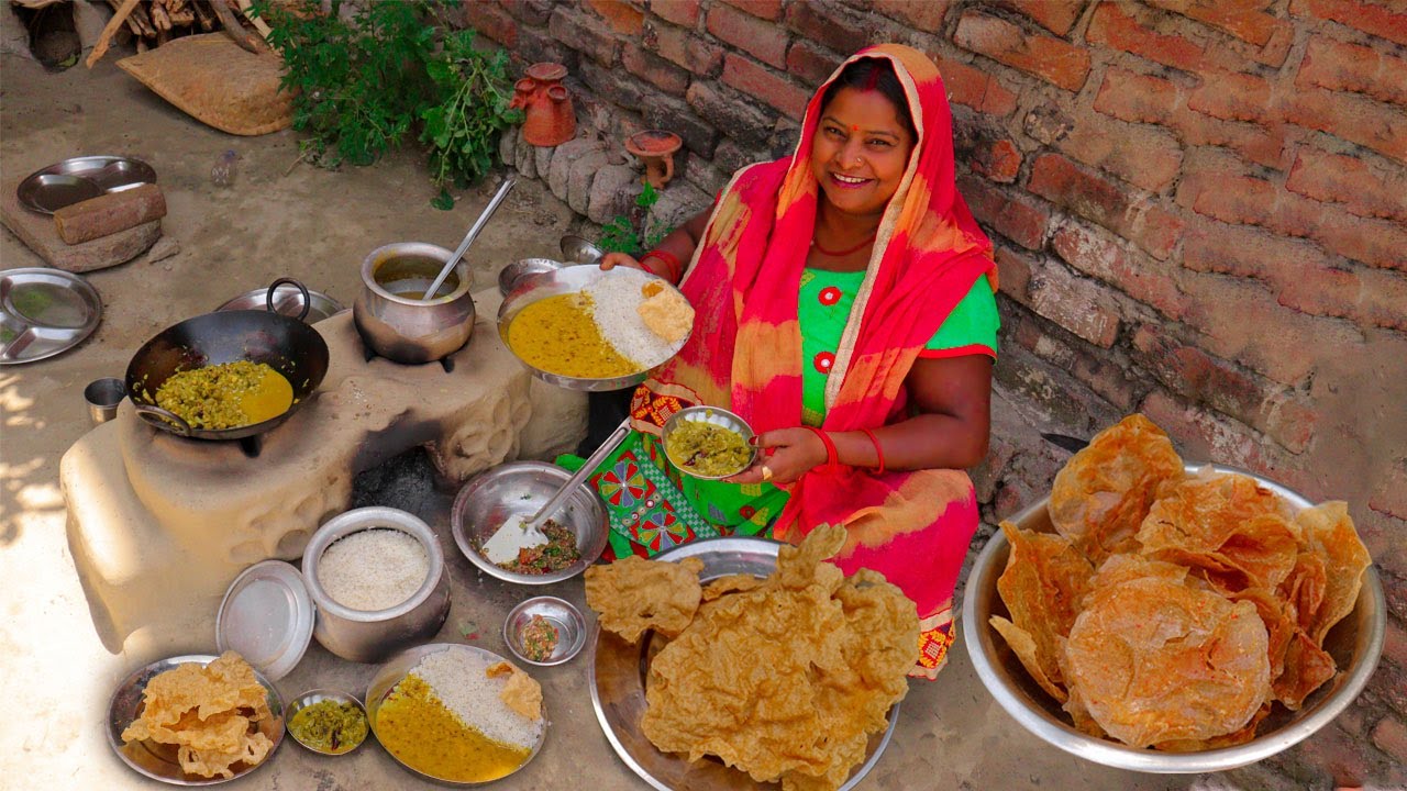 मेरे गांव के तरीके से बनाएं मेहमानों के लिए वेज थली जब मेहमान आते हैं तो खाने में क्या-क्या बनता है