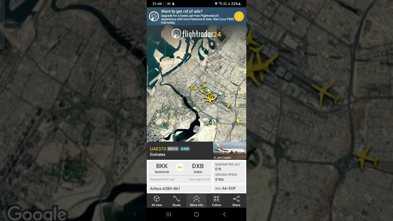 A380 Taxiing In Suvarnabhumi Airport Bankok ICAO VTBS 